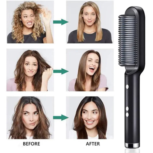 Brush: Fast-Heating Anti-Frizz Hair Straightener