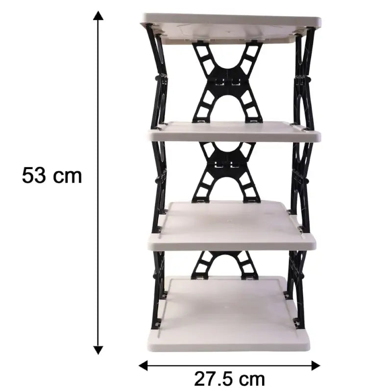 FlexiFold 4-Tier Organizer | Premium Space-Saving Rack