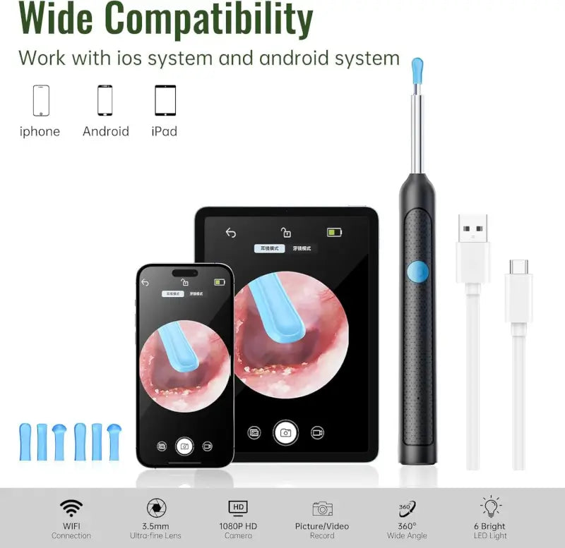 The Ultimate Wireless HD Ear Cleaner (11-Piece)