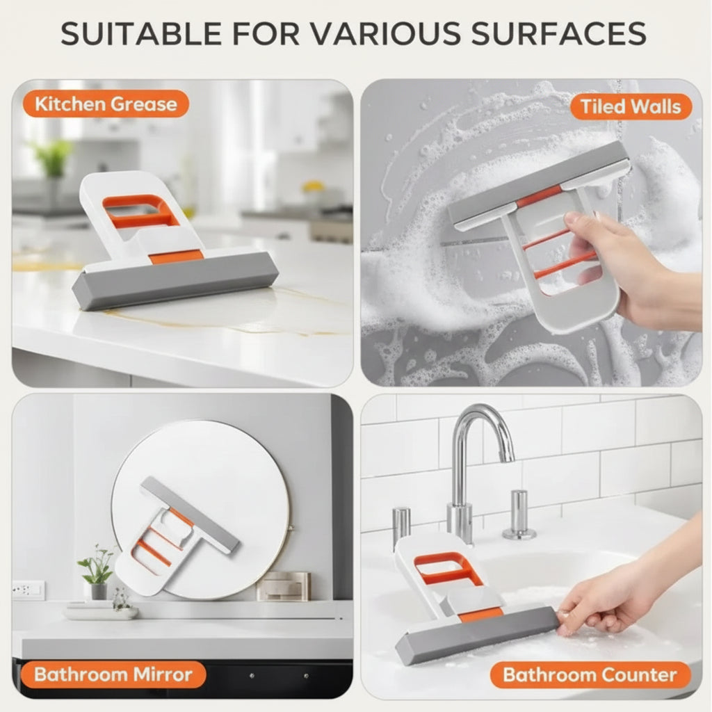 Foldable Mini Handheld Mop – Self-Squeezing Portable Wiper Tool