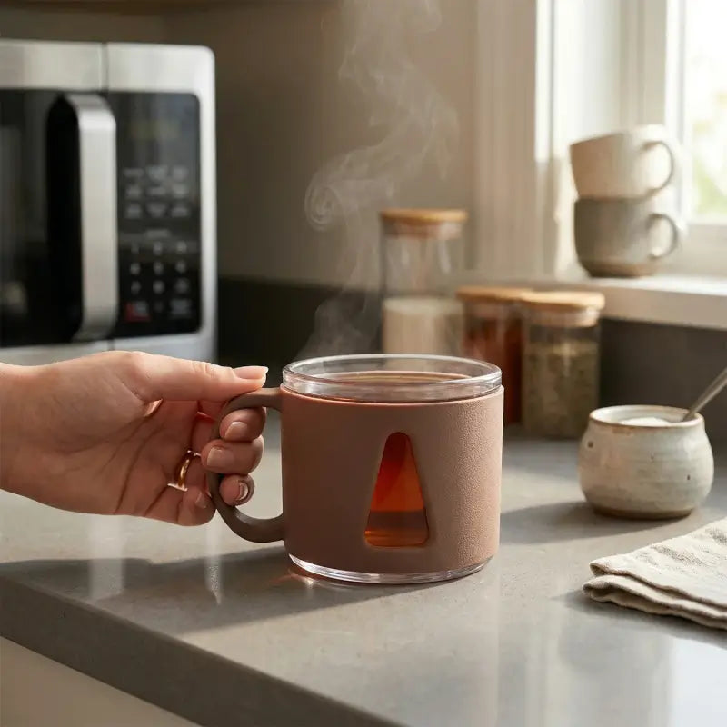 Orbis Premium Tea Set | 6-Piece Handled Lounge Cups