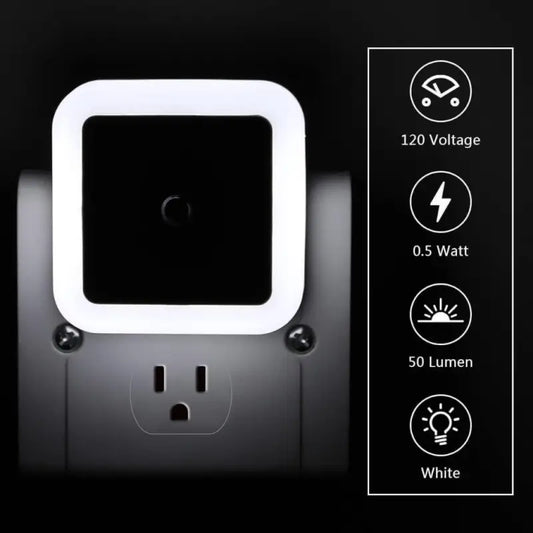 Smart LED Night Sensor Light Automatic On Off Plug in Night Light