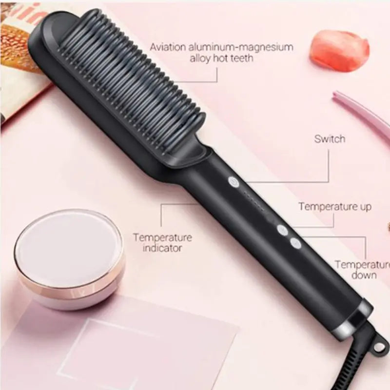 Brush: Fast-Heating Anti-Frizz Hair Straightener