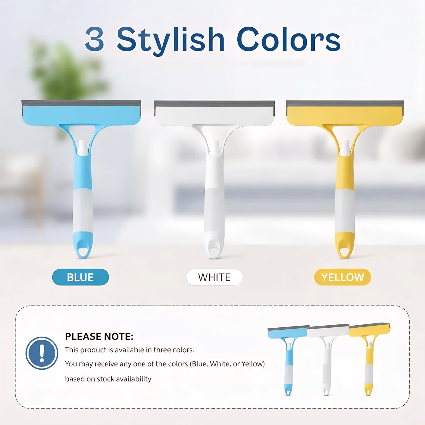 Clear View 3-in-1 Spray Glass Wiper Cleaner for Home and Car