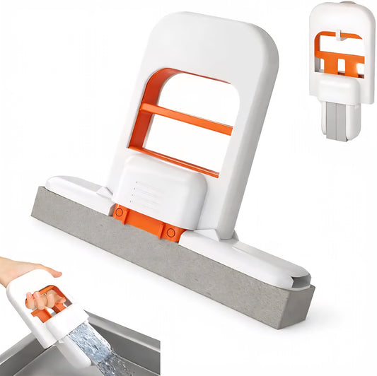 Foldable Mini Handheld Mop – Self-Squeezing Portable Wiper Tool