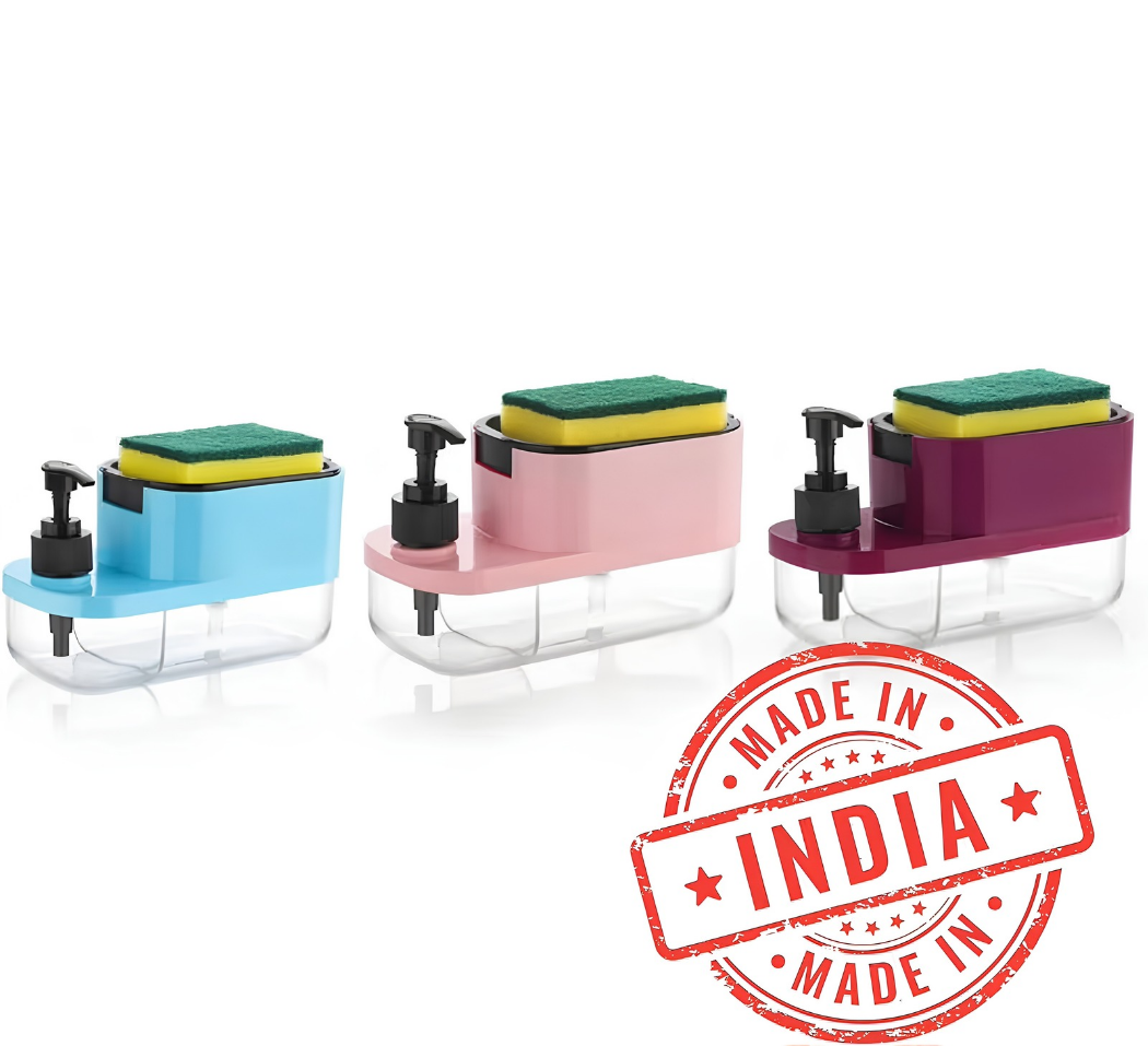 HydroDock 3-in-1 Soap Dispenser | Dual-Chamber Sink Organizer Set