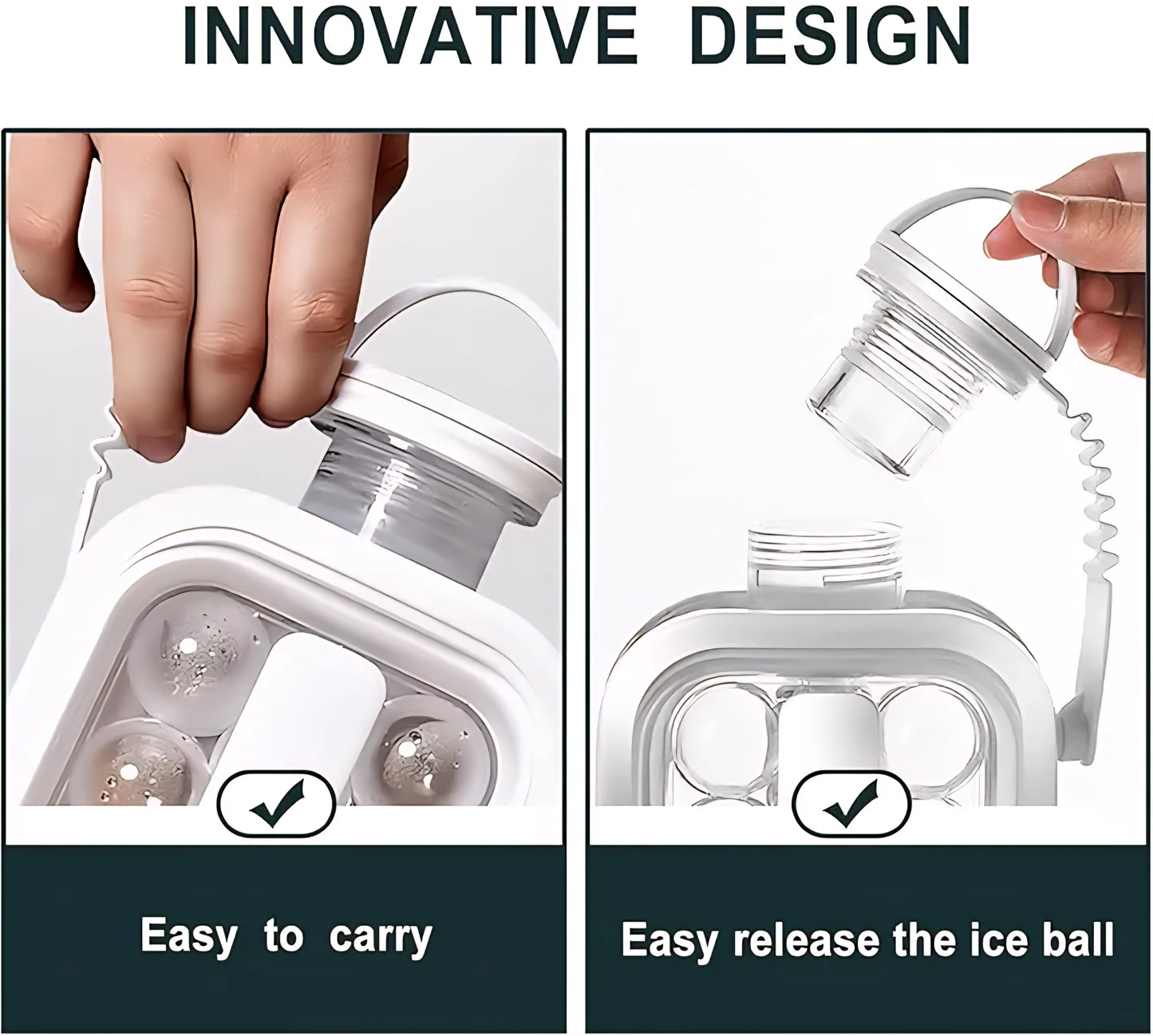 ChillMax Foldable Ice Ball Bottle – 14 Spheres