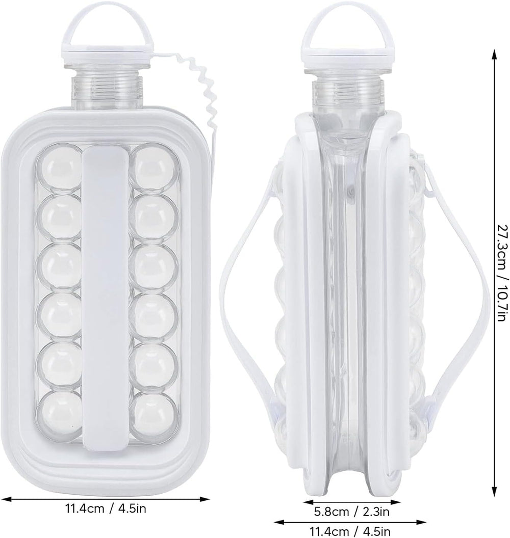 ChillMax Foldable Ice Ball Bottle – 14 Spheres