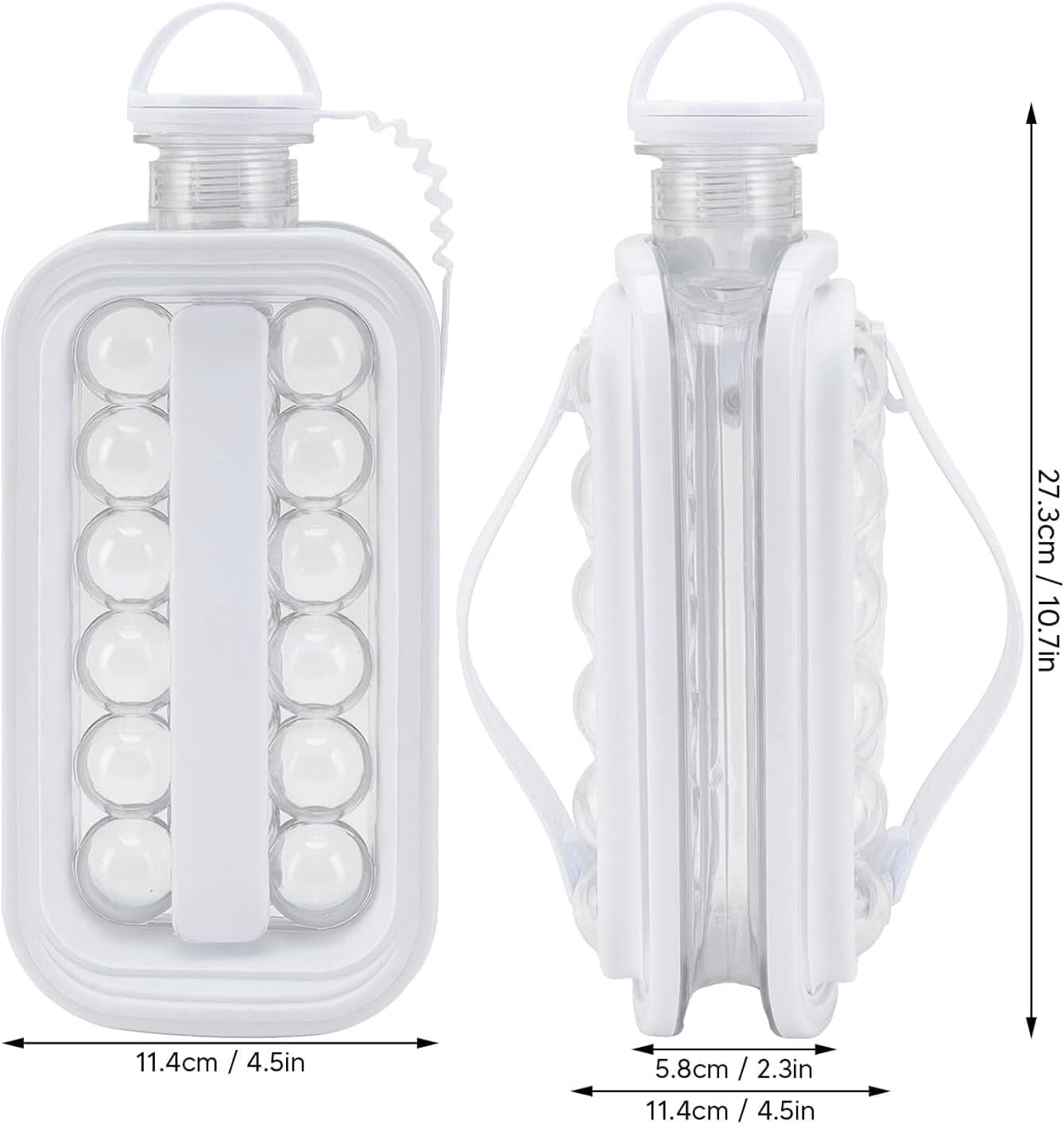 ChillMax Foldable Ice Ball Bottle – 14 Spheres