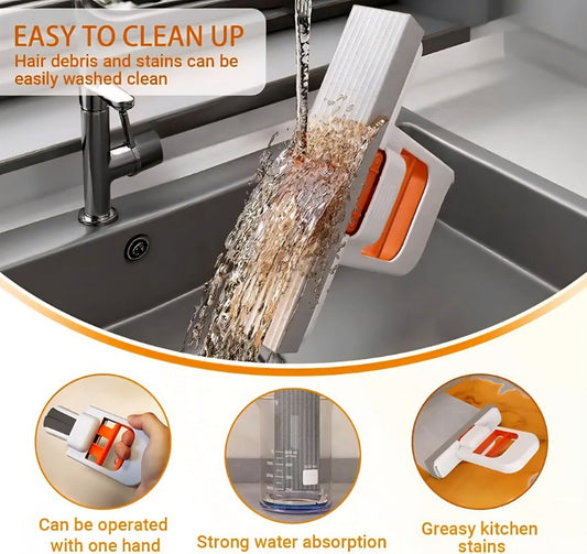 Mini Foldable Self-Squeezing Mop | Kitchen, Glass & Home
