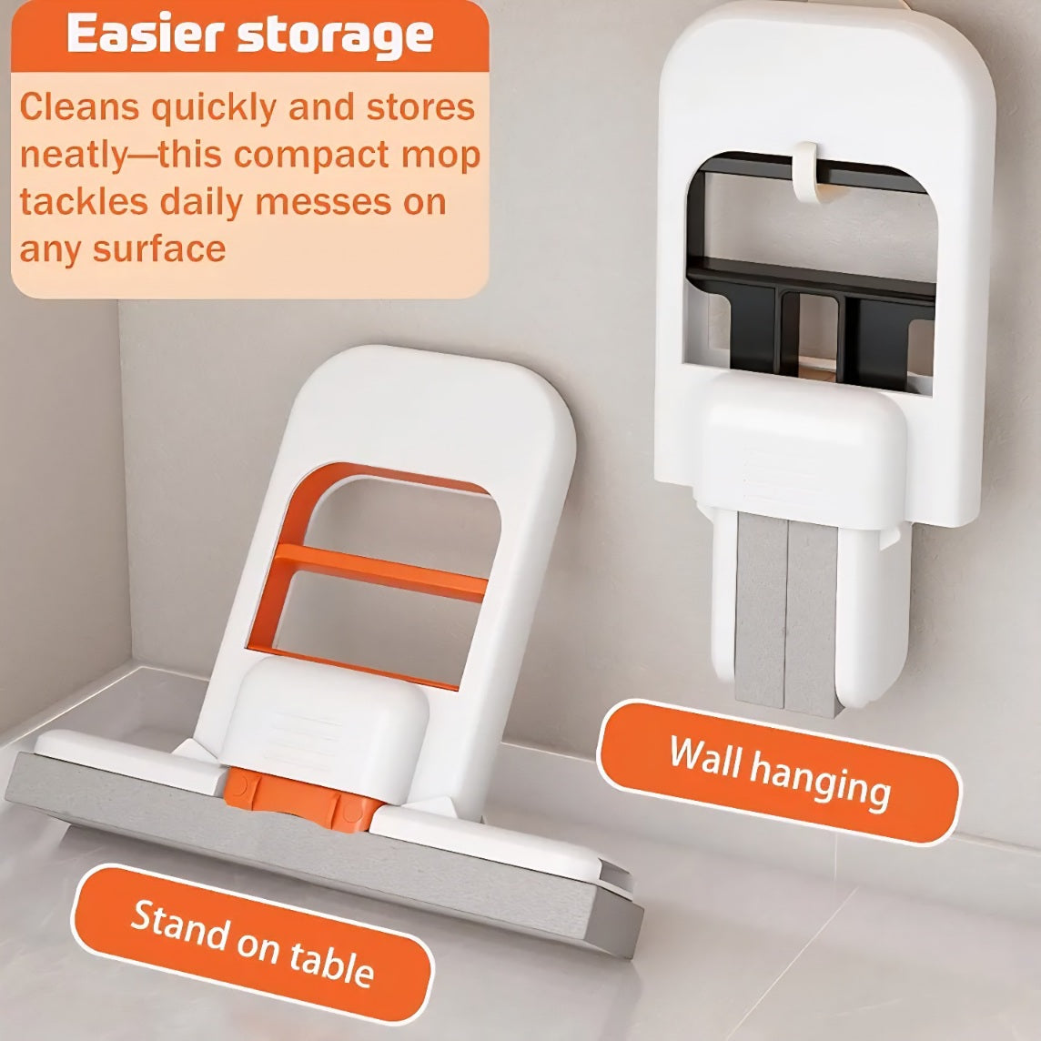 Mini Foldable Self-Squeezing Mop | Kitchen, Glass & Home